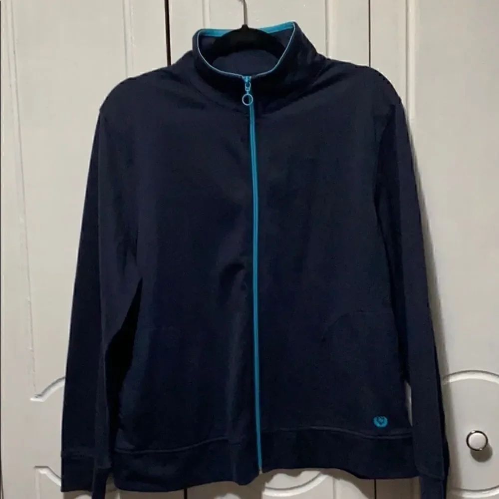 Silverwear New York Navy zippered sweater Large